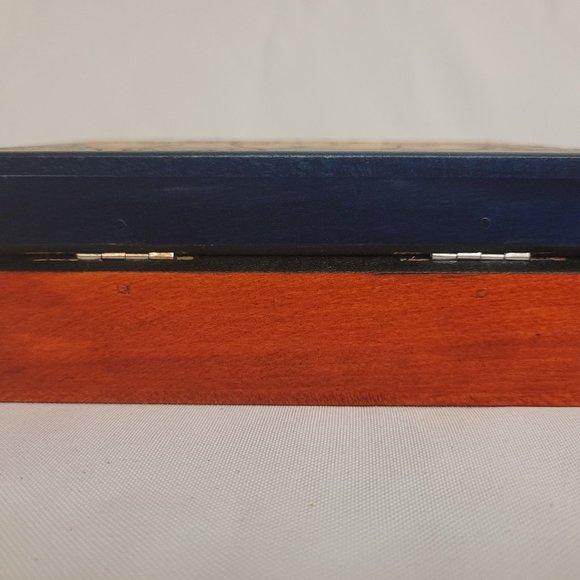 Carved and Painted Wood Elephant Box - Picture 6 of 11